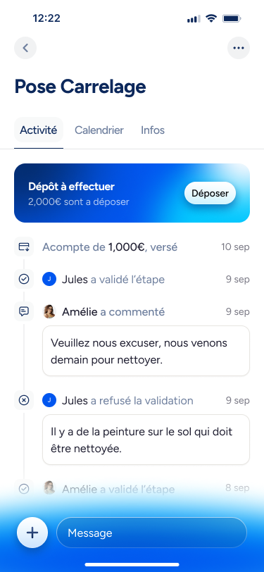 PayBat — Suivi d'activité chantier